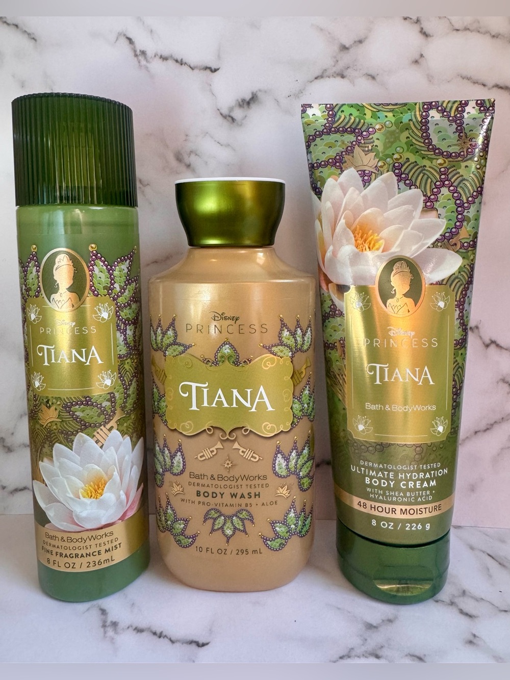 ✨Bath & Body Works Disney Princess Tiana Body Care Set Brand New✨